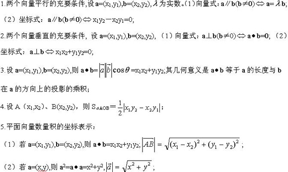 2020年江苏成人高考(文科)数学考点讲解：平面向量知识