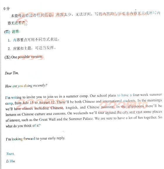 2013年成考高起点英语真题及答案（完整版）(7)