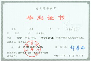 2020年贵州省成人高考毕业证书(3)