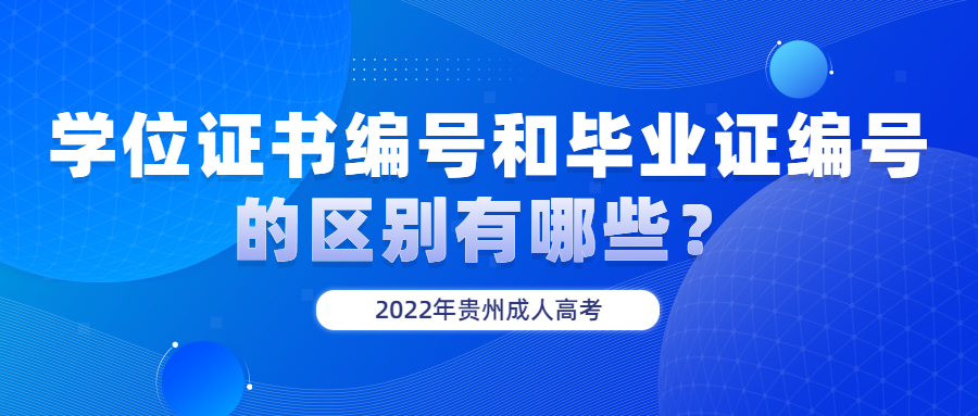 学位证书编号和毕业证编号的差别有哪些?