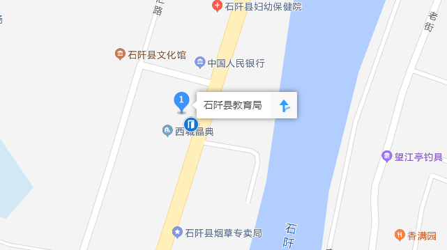 石阡县河西街教育局导航路线