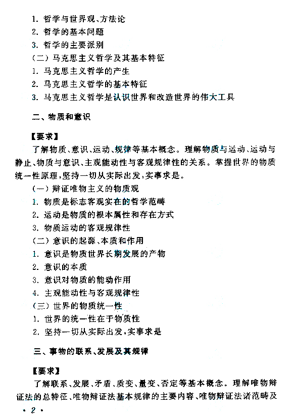 2019年贵州成人高考专升本政治考试大纲(2)