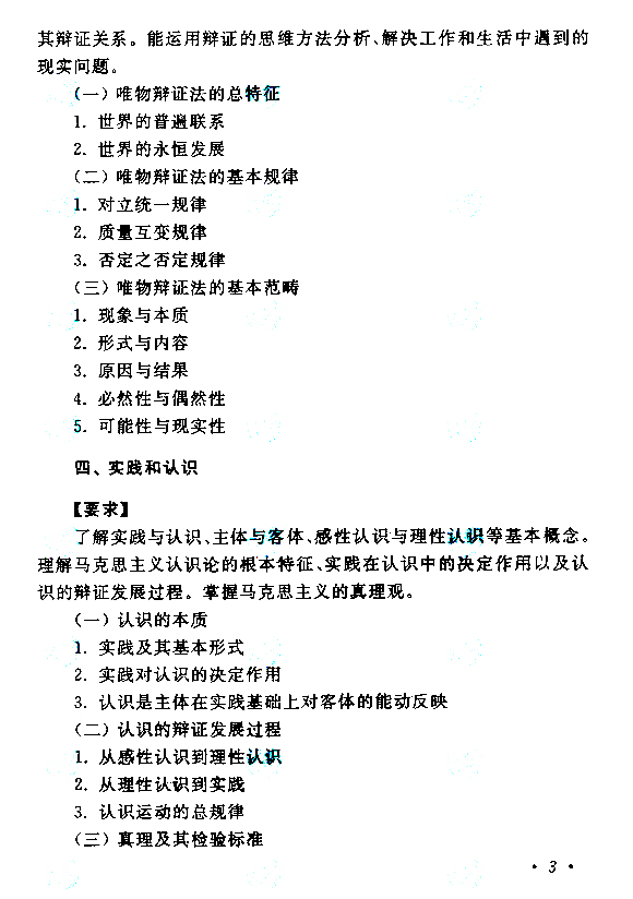 2019年贵州成人高考专升本政治考试大纲(3)